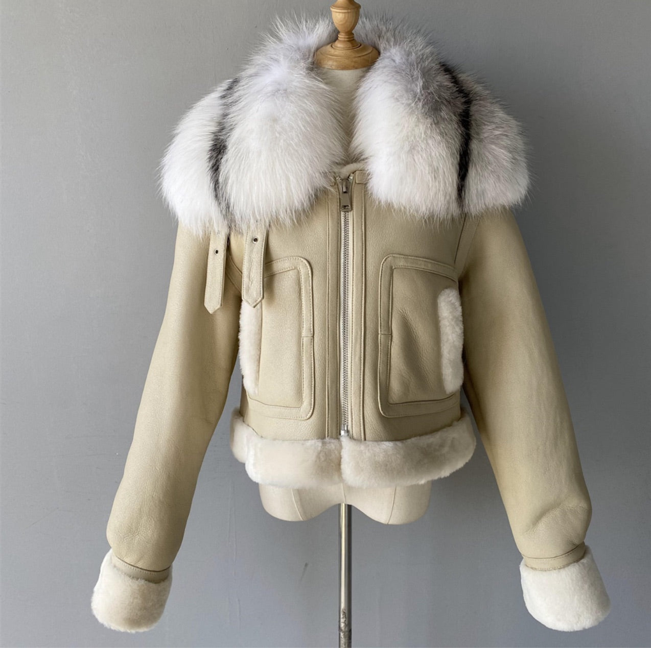 „Bella“ Lammleder Jacke